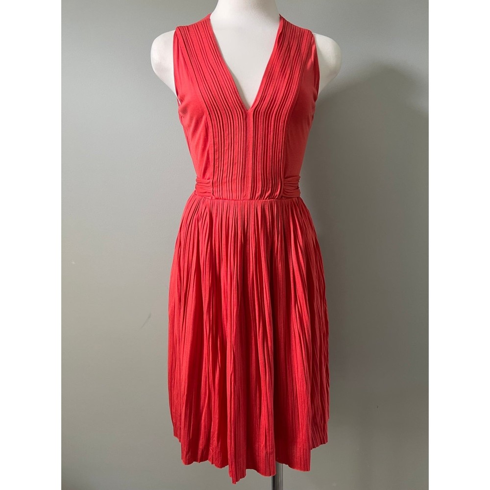 BNWOT Womens Orange Cotton Fall Dress | Banana Republic | sz Small - Picture 1 of 6